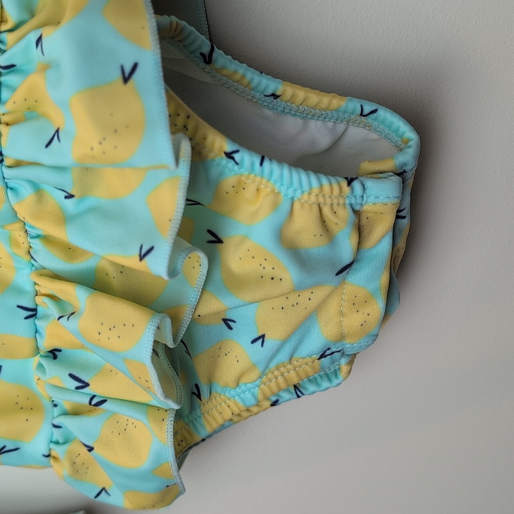 Lemon Print UV Skinz Swimsuit 12-18M - Picture 3 of 7
